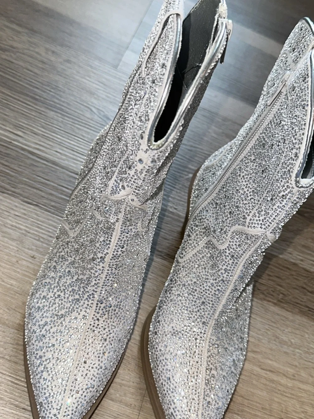 Rhinestone Ankle Boots
